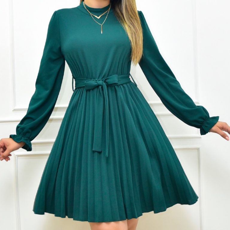 VESTIDO PLISADO PRINCESA
