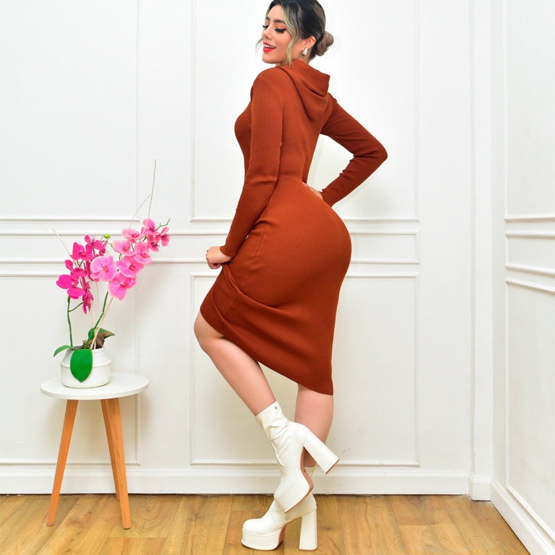 VESTIDO PUNTO CAPUCHA