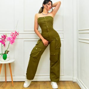 PALAZZO STRAPLESS CARGO