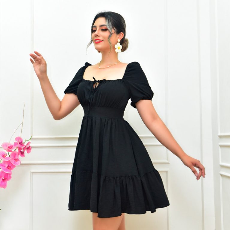 VESTIDO JARETAS EN ESCOTE