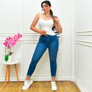 JEANS PUSH UP DOBLADILLO
