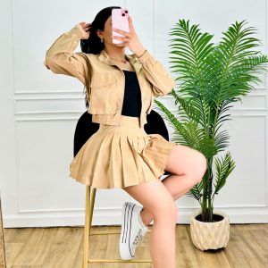 CONJUNTO GABARDINA TABLEADO
