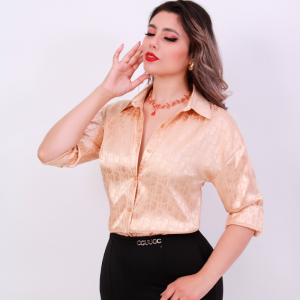 BLUSA ESTAMPADA SATINADA