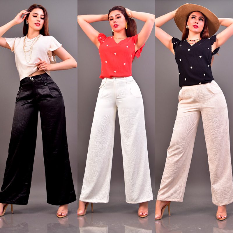 PANTALÓN AMPLIO EFECTO CRUSH