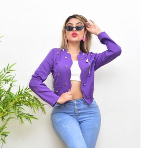 BLAZER CORAZONES METALICOS