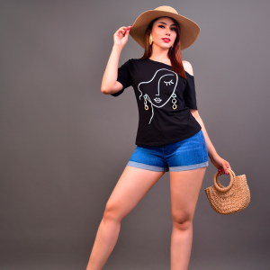 SHORTS DENIM DOBLADILLO