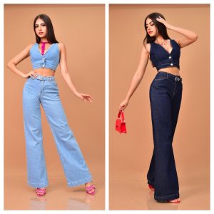 CONJUNTO RETRO CHIC DENIM