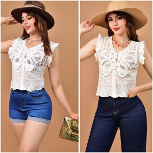 BLUSA CROCHET MARIPOSA