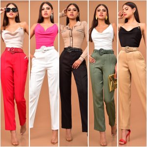 PANTALON DE VESTIR CON CINTURON GLAM
