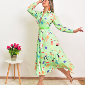 MAXI VESTIDO TUNICA ESTAMPADO