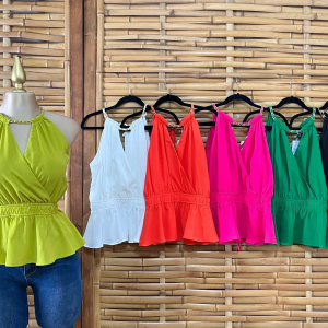 BLUSA CRUZADA PEPLUM