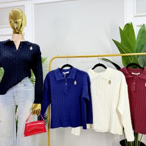 SUETER TIPO POLO TEDDY CHIC