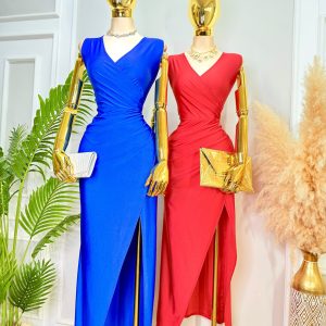 VESTIDO ELEGANTE ESCOTE CRUZADO