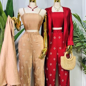 CONJUNTO BOHEMIO DE 3 PIEZAS
