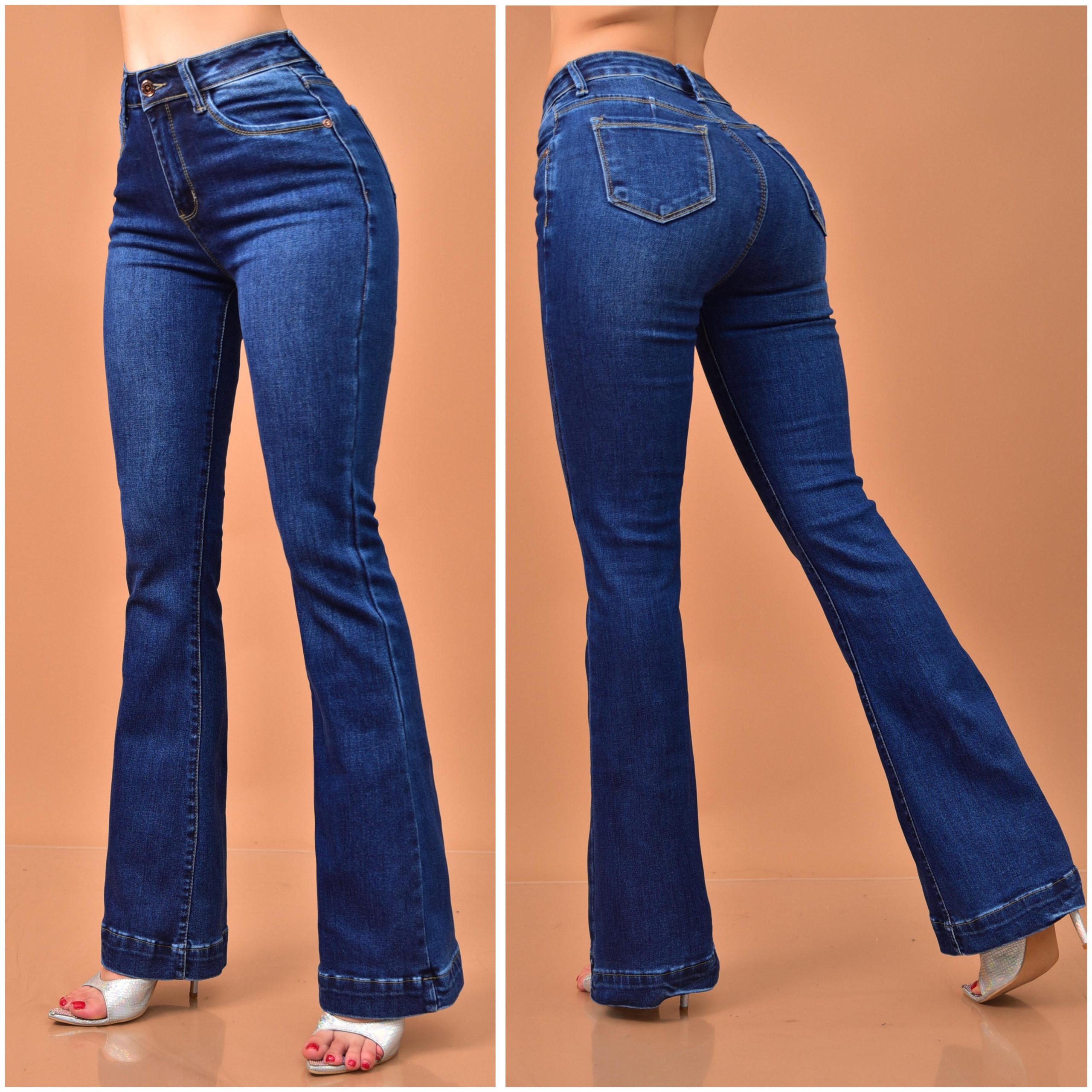JEANS ACAMPANADO DE CINTURA ALTA