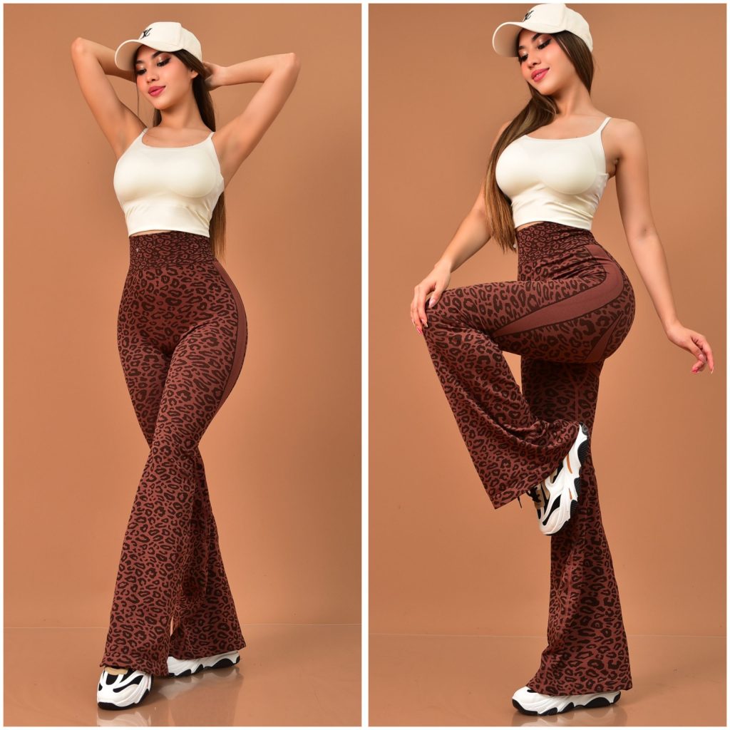 LEGGINGS FLARE ANIMAL PRINT