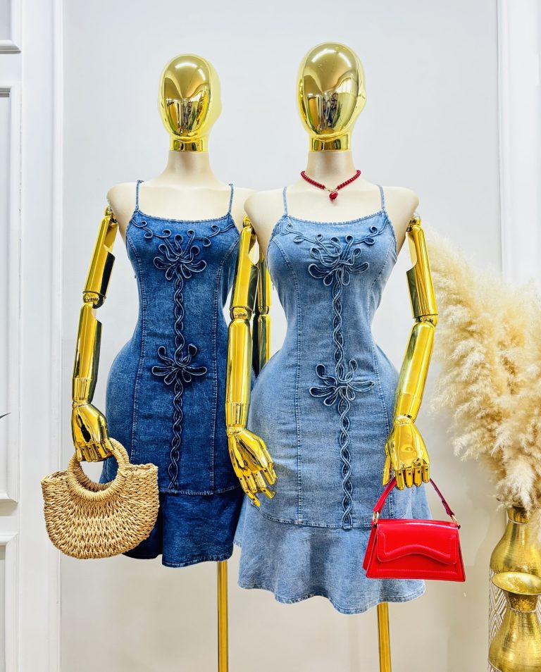 VESTIDO DENIM CON TIRANTES