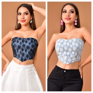 TOP DISEÑO ENCAJE FLORAL