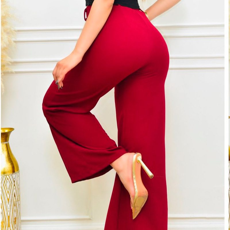 PANTALON ACAMPANADO PINZAS