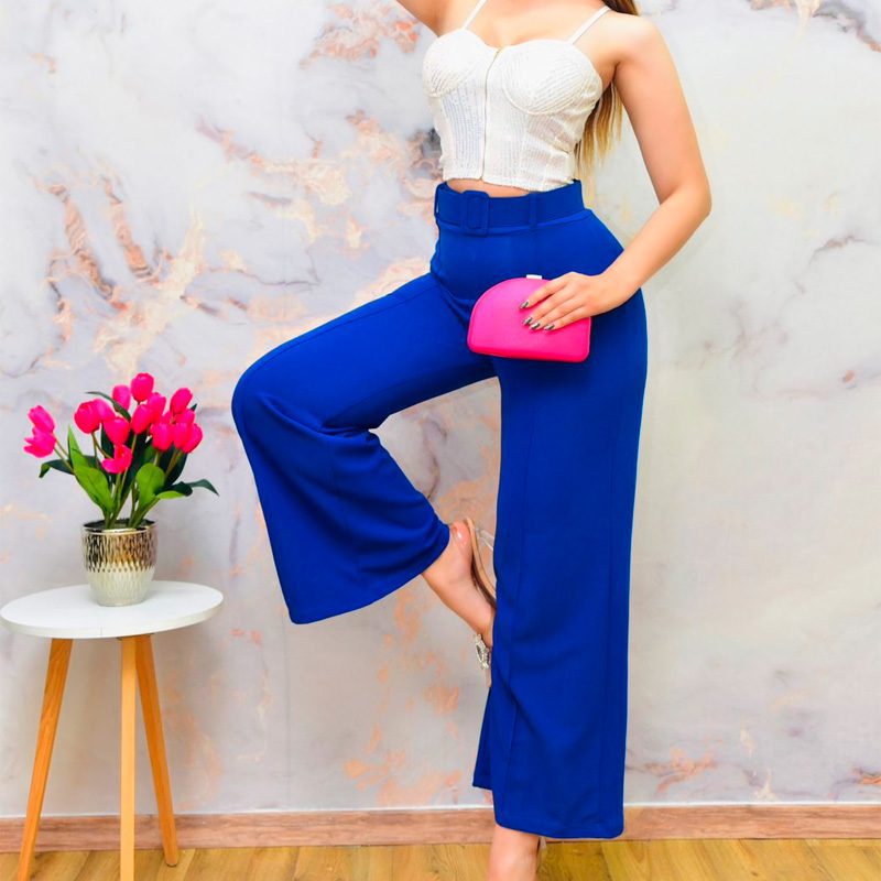 PANTALON ACAMPANADO PINZAS