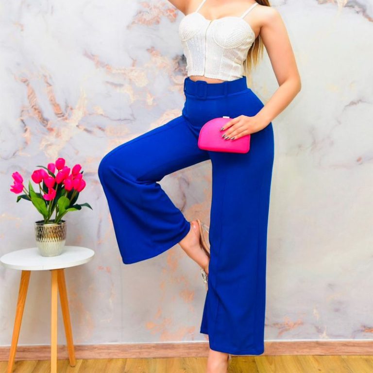 PANTALON ACAMPANADO PINZAS