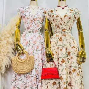 VESTIDO FLORAL CON VOLANTES