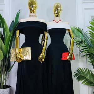 VESTIDO MIDI ESCOTE BARDOT