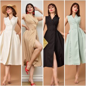 VESTIDO ELEGANTE SIN MANGAS