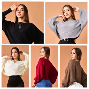 BLUSA TEJIDA MANGA GLOBO