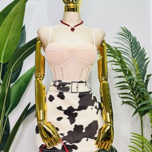 FALDA COW PRINT