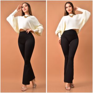 LEGGINS DE CINTURA ALTA CON CORTE FLARE