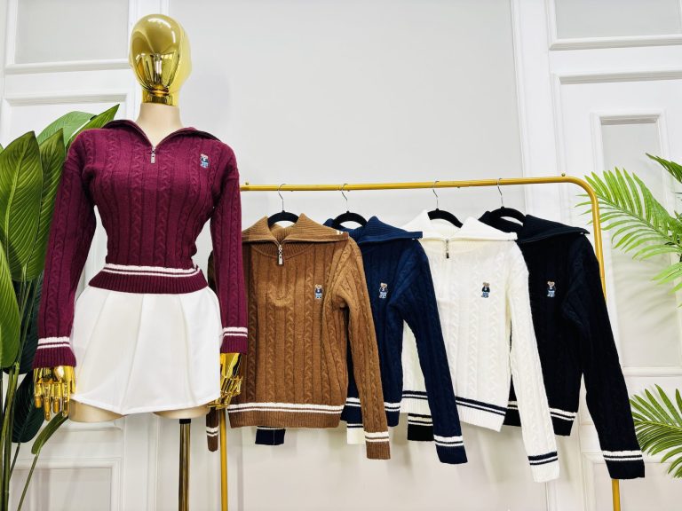 SUETER TEJIDO CON CIERRE HALF-ZIP