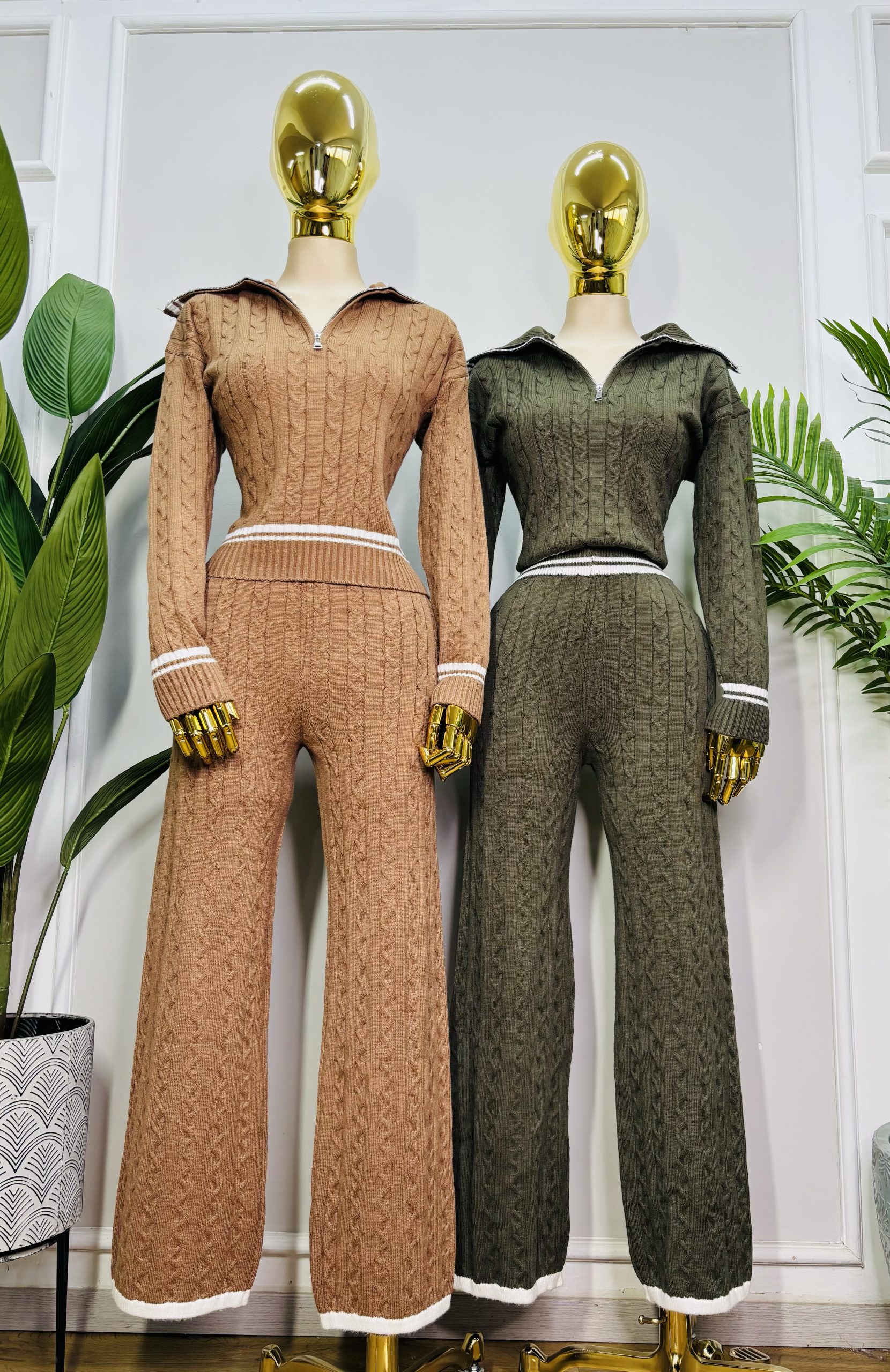 CONJUNTO DISEÑO DE PUNTO TRENZADO