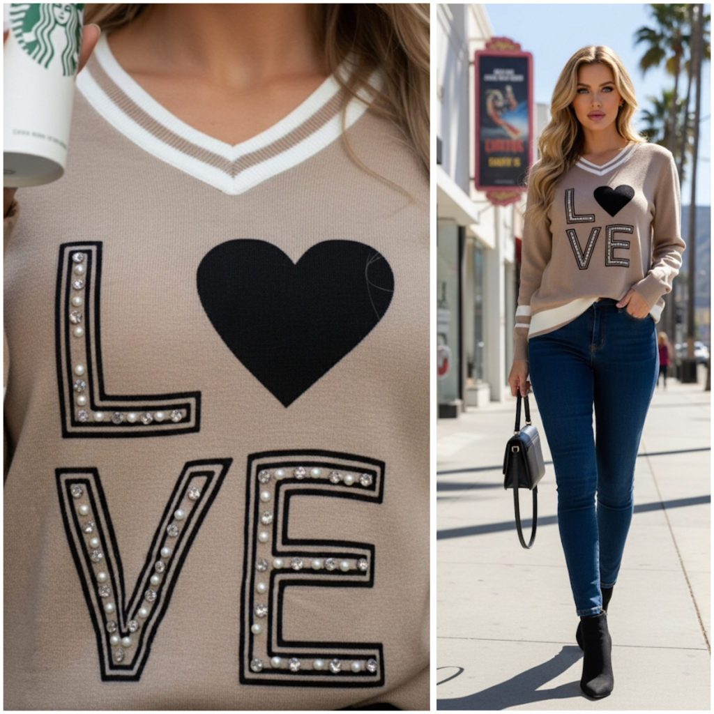 SUETER LOVE DETALLES PERLAS Y PEDRERIA