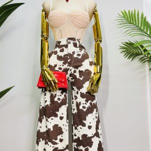 JEANS COW PRINT