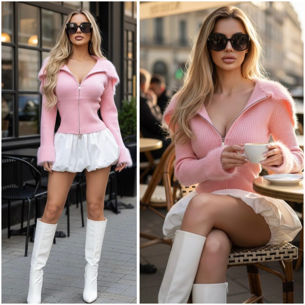 SUDADERA CON APLICACIONES DE PELUCHE