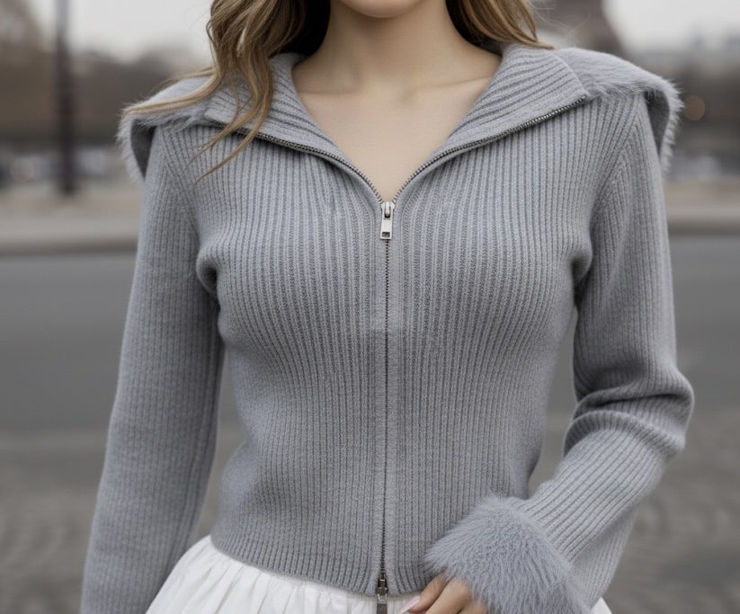 SUDADERA CON APLICACIONES DE PELUCHE