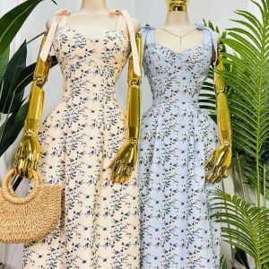 VESTIDO ROMÁTICO TIRANTES LAZO
