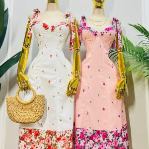 VESTIDO ROMÁNTICO MIDI FLORAL