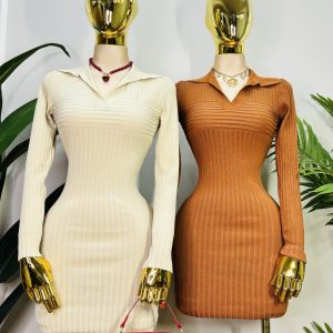 VESTIDO TEJIDO MANGA LARGA