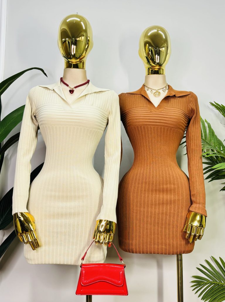 VESTIDO TEJIDO MANGA LARGA