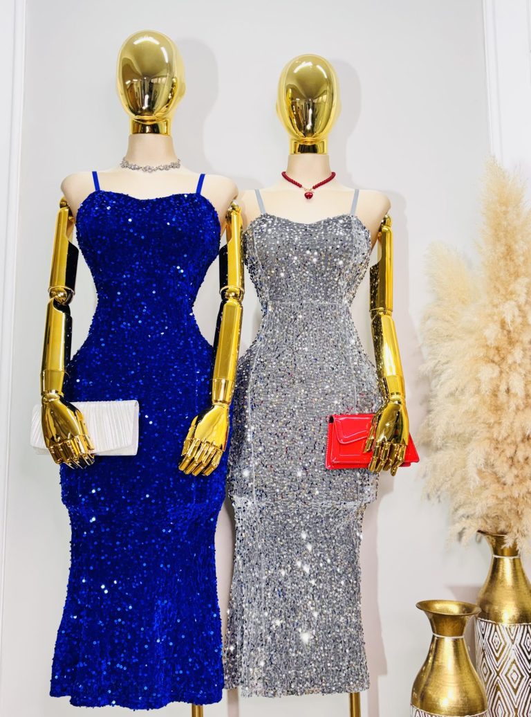 VESTIDO MIDI DE LENTEJUELA