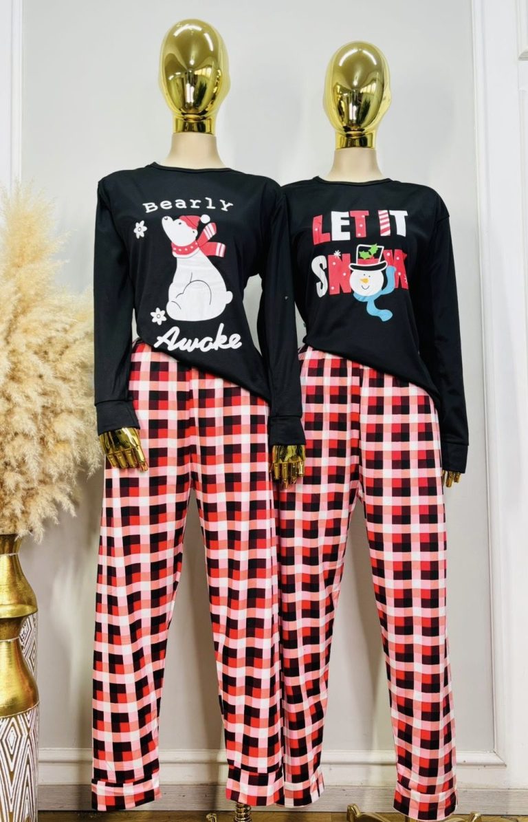 PIJAMA NAVIDEÑA 3 PIEZAS