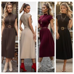 VESTIDO DE PUNTO CONTEMPORÁNEO