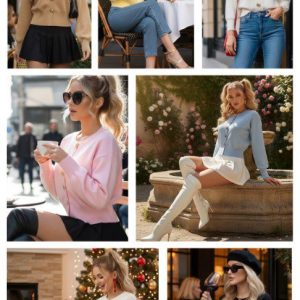 SUETER CLÁSICO Y FEMENINO BOTONES DORADOS