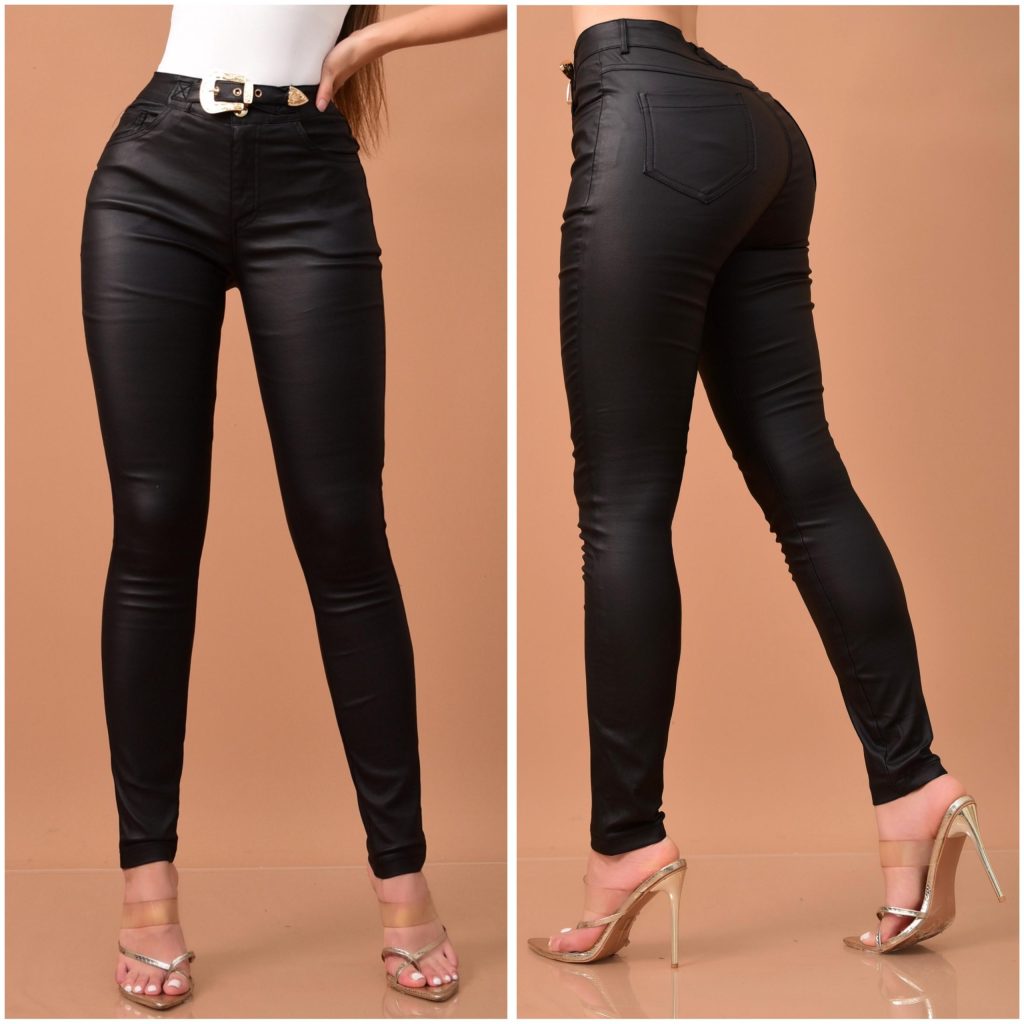 PANTALON VINIPIEL HEBILLA DORADA