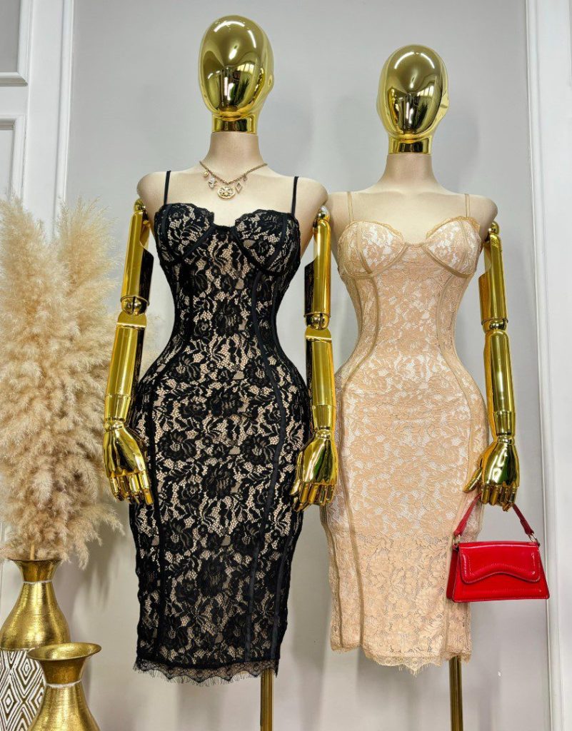 VESTIDO LACE ELEGANCE MIDI