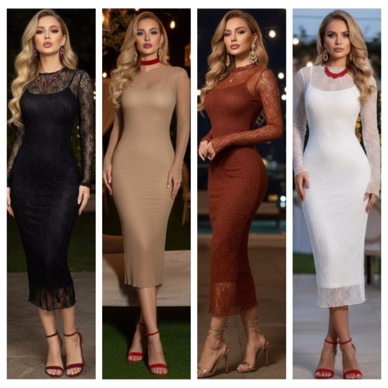 VESTIDO MIDI – SET DE 2 PIEZAS