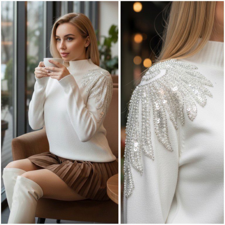 SUETER CON DETALLES DE LENTEJUELA