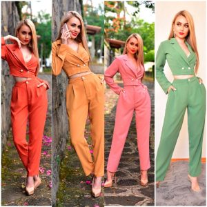 CONJUNTO BLAZER CROPPED